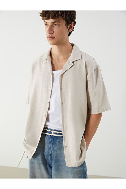 LC Waikiki قمصان رجالية بأكمام قصيرة وياقة منتجع مريحة من XSIDE