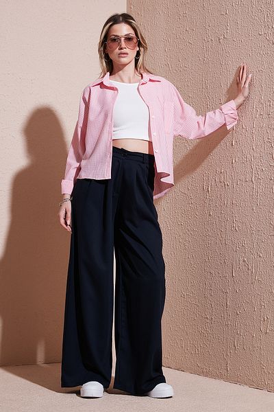 Lela Wide Leg High Waist Wide Leg Palazzo Pants Pants 5866290