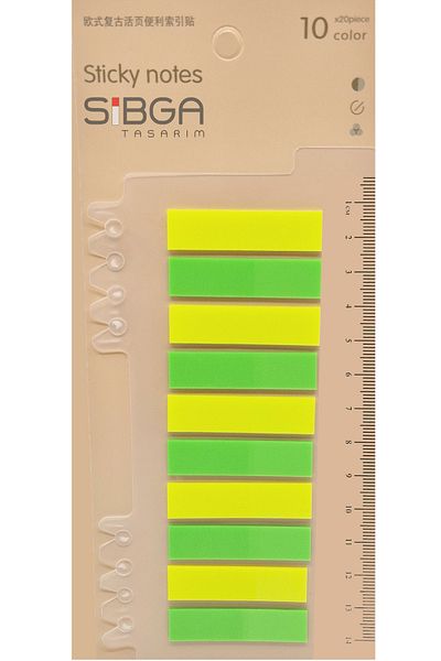 sibga tasarım Transparent Color Postit Post-It Post It. Book Marker Bookmark Postit Sticker Note Paper 200 Sheets