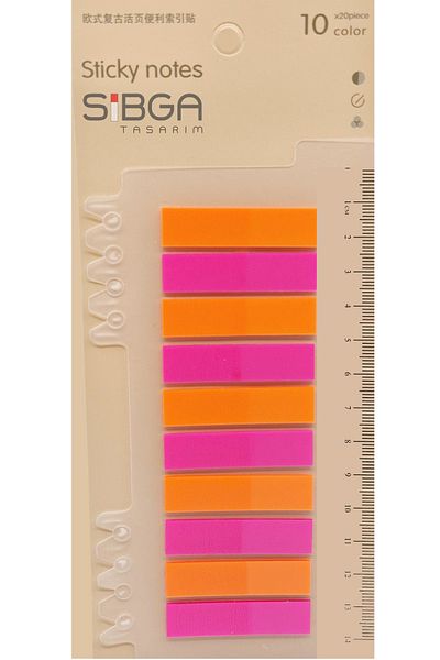 sibga tasarım Transparent Color Postit Post-It Post It. Book Marker Bookmark Postit Sticker Note Paper 200 Sheets