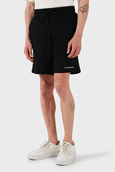 LES BENJAMINS Ανδρικό κοντό μπλουζάκι με λογότυπο Regular Fit από 100% βαμβάκι SHORT LBNOOSESSMUSO