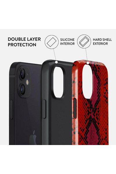 BURGA Husa Iphone 12 / 12 Pro Dual Layer Wild Pomegranate