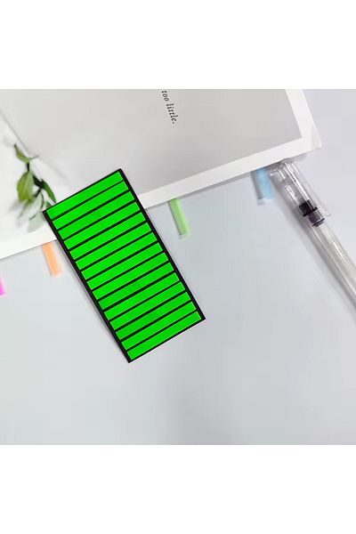 sibga tasarım Thin Strip Green Color Postit Post-It Post It. Book Mark Bookmark Postit Sticker 300 Sheets