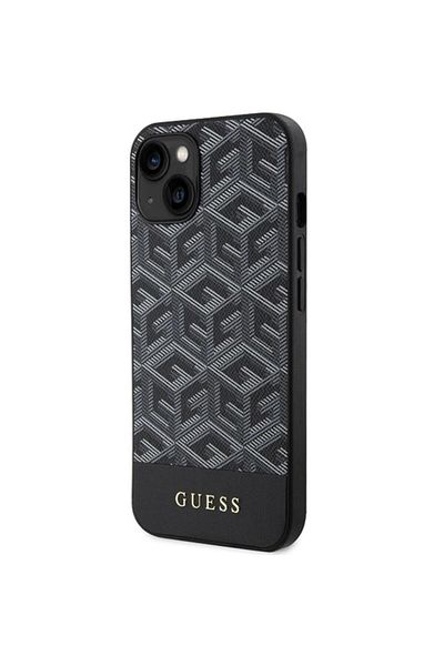 Guess Gcube Stripes Magsafe Case Iphone 15 / 14 / 13 Black