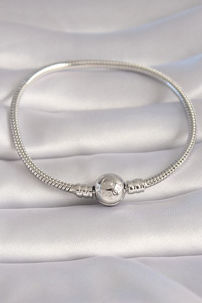 Avantaj Kapıda ®   Brass Silver Color Processing Detail Charm Model Women's Bracelet