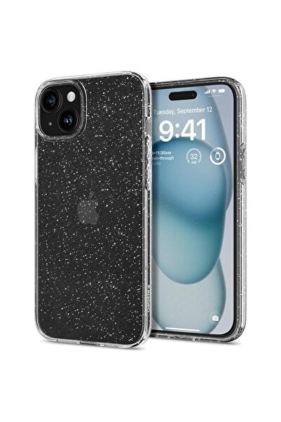 Spigen Husa Spigen Liquid Crystal Glitter iPhone 15 Plus Crystal Quartz