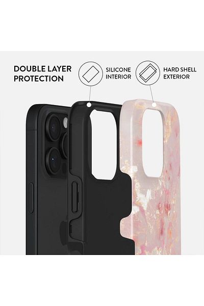 BURGA Husa Dual Layer Golden Coral iPhone 16 Pro Max