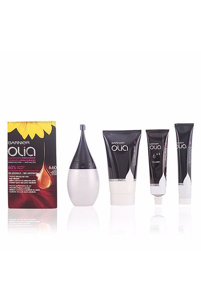 Garnier Olia Coloración Permanente #6,60 Rojo Intenso Set 4 Stk