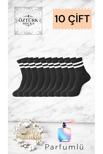 ÖS ÖZTÜRK SOCKS Unisex Çizgili Kolej Çorap 10 ÇİFT