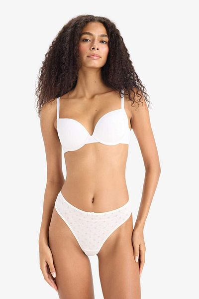 DeFacto Sutien cu sârmă fără umplutură acoperit cu micro-Fall in Love F6348AX25HS