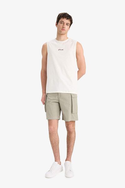 DeFacto Relax Fit Cargo Pocket Bermuda Shorts E2207Ax25Sm
