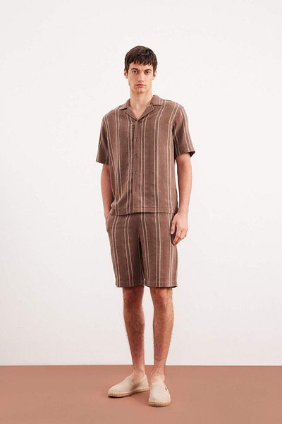 DeFacto Regular Fit Jacquard Bermuda Shorts E0809Ax25Sm