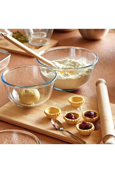 Generic PYREX 3-Piece Serving Bowl Clear