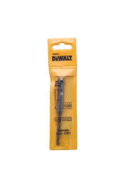 Generic مثقاب مطرقة حلزوني رباعي الأخاديد من دي والت SDS Plus، فضي، 5 × 110 مم DW00701-AE