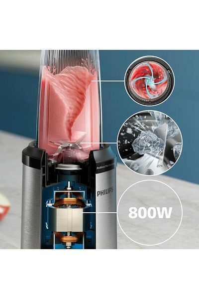 Generic Philips 800W 5000 Series Countertop Blender Silver and Black 700ml HR2765/00