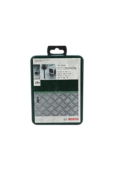 Generic مجموعة رؤوس مثقاب بوش ذات الحافة الإزميلية القوية من الفولاذ عالي السرعة، مكونة من 19 قطعة، متعددة الألوان JE2 609 255 032