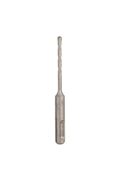 Generic مثقاب مطرقة معدني مقاوم للكسر على شكل حرف U من بوش SDS Plus-1، رمادي، 4 × 110 مم