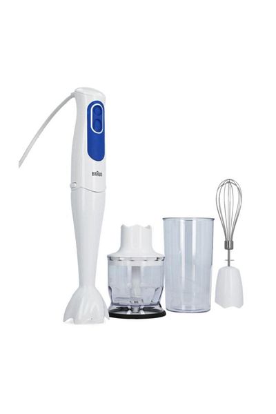 Generic BRAUN Electric Hand Blender with Chopper White 0.35 Liter