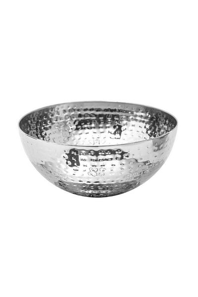 Generic وعاء سلطة من الفولاذ المقاوم للصدأ مطروق من Secret de Gourmet باللون الفضي مقاس 24 سم 154006E
