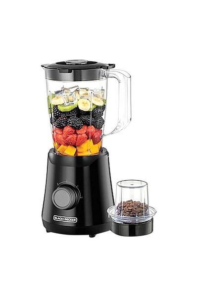 Generic BLACK+DECKER 500W Blender with Grinding Mill Black and Clear 1.5 Liter BX530-B5