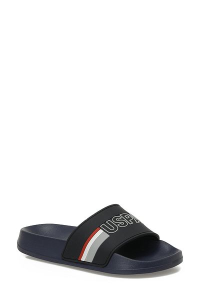 U.S. Polo Assn. Olin 5Fx Navy Blue Boy's Slippers