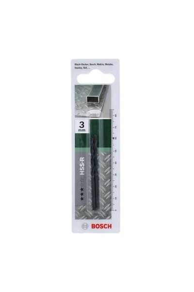 Generic BOSCH 2-Piece High Speed Steel Chisel Edge Drill Bit Dark Grey 3 x 61mm JE2 609 255 004