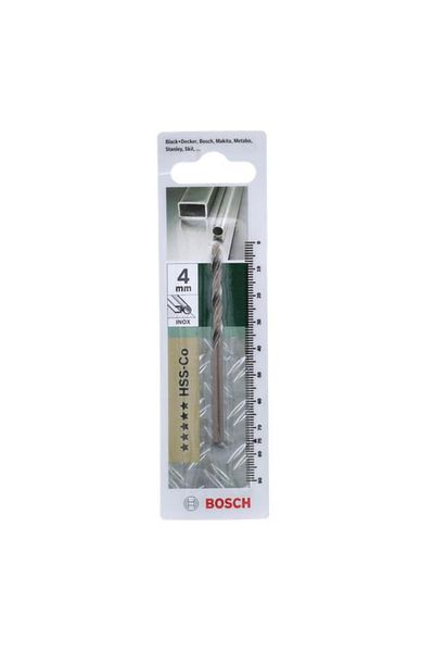 Generic مثقاب معدني من الفولاذ عالي السرعة من BOSCH، مصنوع من الكوبالت والنحاس، مقاس 4 × 75 مم، JE2 609 255 068