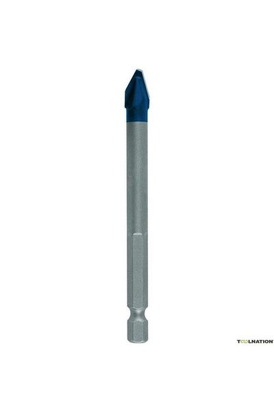Generic مثقاب بوش الخبير سداسي الشكل من السيراميك الصلب، فضي وأزرق، مقاس 8 × 90 مم، JE2 608 900 592