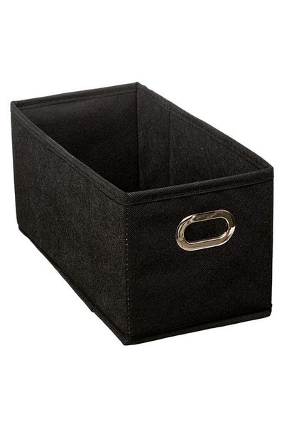 Generic صندوق تخزين فايف سمارت عالي الجودة ومتين باللون الأسود 15 × 31 سم 160384J