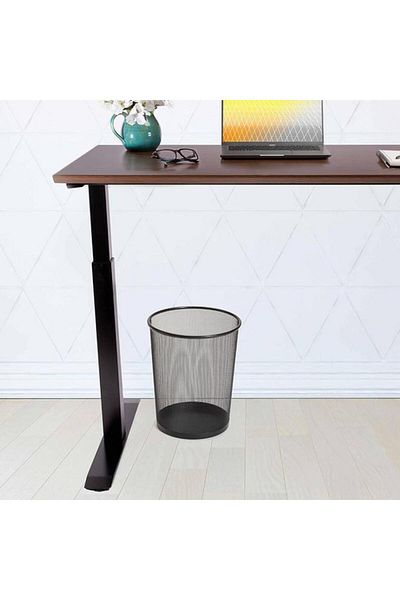 Generic Seville Classics Open Top Mesh Round Trash Can Black 22 Liter SHE14056