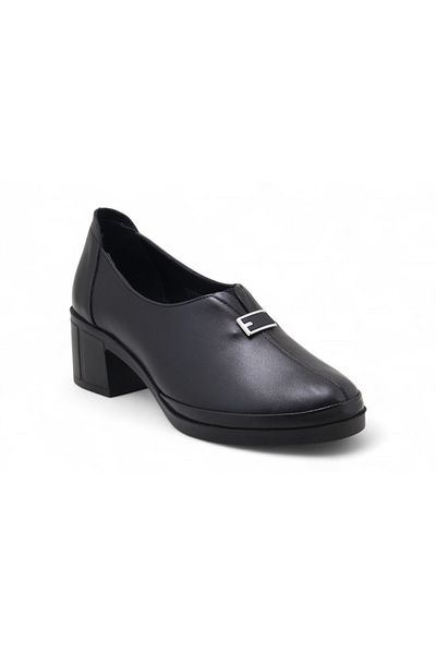 Beety 561 Genuine Leather Heeled Women's Shoes