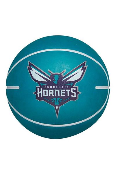 Generic Wilson NBA Charlotte Hornets Super Mini Dribbler Basketball Teal and White WTB1100PDQCHA