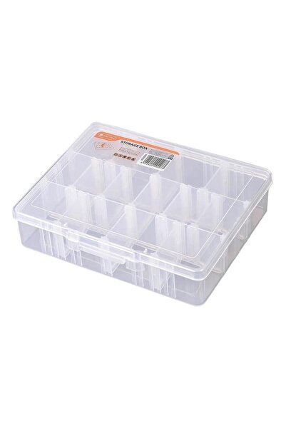 Generic صندوق تخزين شفاف متعدد الاستخدامات من تاكتيكس، مكون من 14 حجرة