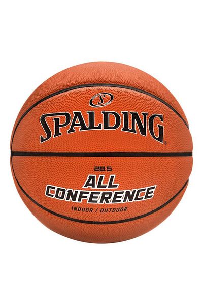 Generic SPALDING All Conference High-Quality Indoor Basketball Orange and Black 28.5 Inch