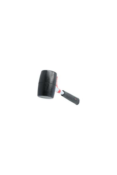 Generic ACE Durable Rubber Mallet with Steel Handle Black and Silver 16oz R881 16OZ