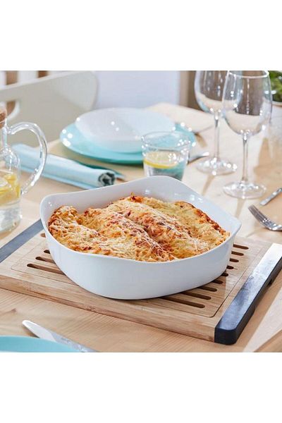 Generic Luminarc Smart Cuisine Carine Square Casserole Baking Dish White 29 x 29cm P2616