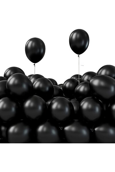Dekals 10Pcs 5 Inch12 cm Black Balloon Birthday Balloon Mini Balloon