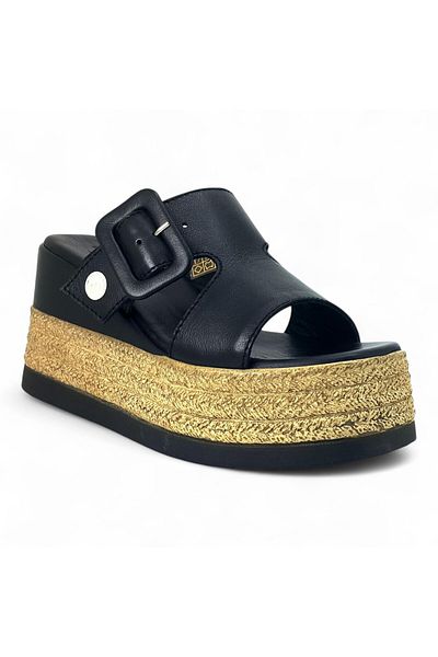 Mammamia D24Yt-2305 Genuine Leather Women's Slippers