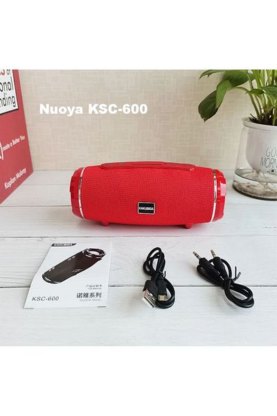 REDz Accessories KSC-600 Portable Speaker, 1200mAh Battery, Bluetooth 5.0, 4 Hours Battery Life, Red