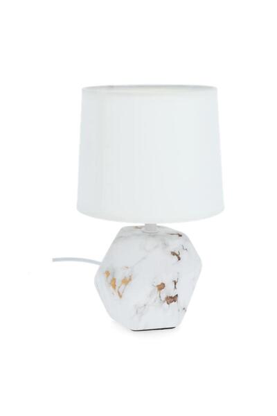 Generic Micasa 60W E27 Scratch-Resistant Single Bulb Illumination Ceramic Table Lamp White