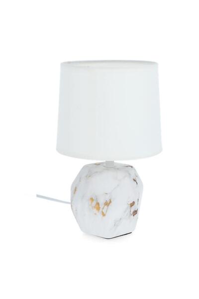 Generic Micasa 60W E27 Scratch-Resistant Single Bulb Illumination Ceramic Table Lamp White