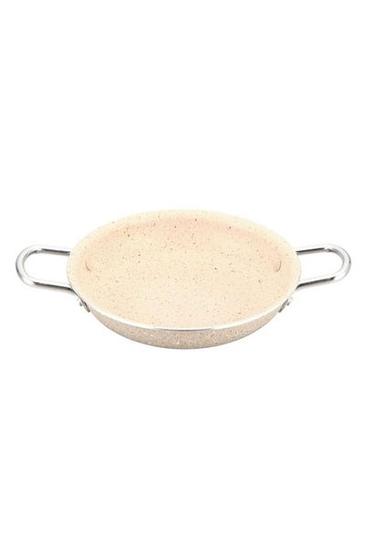 Generic مقلاة بارفيت غير لاصقة بمقبض مريح وقبضة مريحة باللون الكريمي 14 سم MPPM-14
