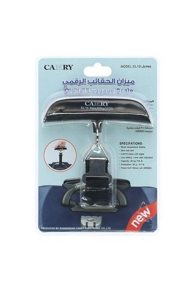 Generic CAMRY Premium Grade Electronic Luggage Scale Black and Grey 50kg E10
