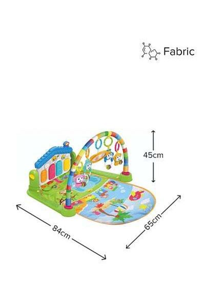 HALAMODO Multi Function Decorated With Beautiful Designs Piano Fitness Play Mat With Music Light 84x65x45cm