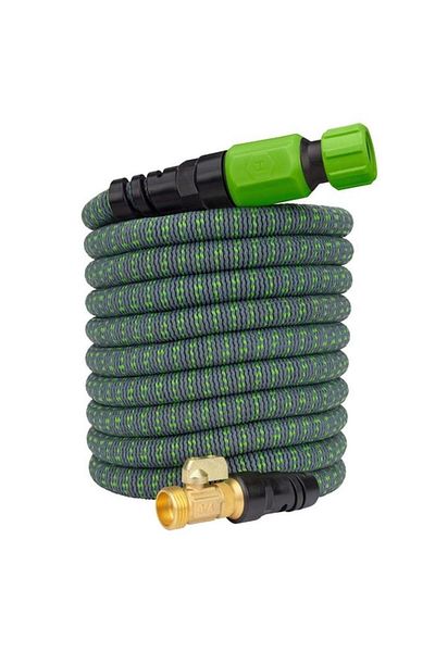 Generic Hydrotech Expandable Burst Proof Kink Resistant Garden Hose Grey and Green 50ft 8989C3