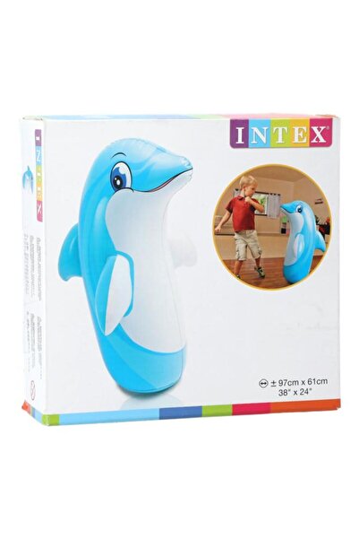 Generic INTEX Plastic Inflatable 3D Bop Bag Blow-Up Tiger Punching Bag Multicolor Large