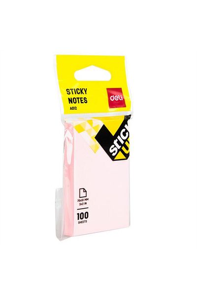 Generic Deli 100-Sheets Plain Pastel Sticky Notes Assorted Color 3 x 2inch 138295