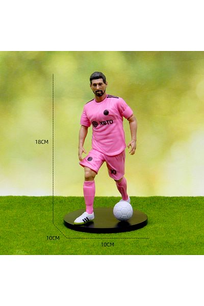 BANDAI OPP 6pcs New Football Star FIFA C.Ronaldo Messi Mbappe Model Dolls Cartoon Cute Action Figure Car A