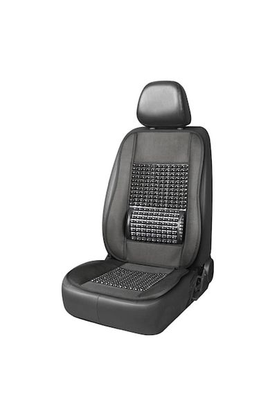 OEM Husa scaun auto cu bile si perna lombar, 110 x 46 cm, negru