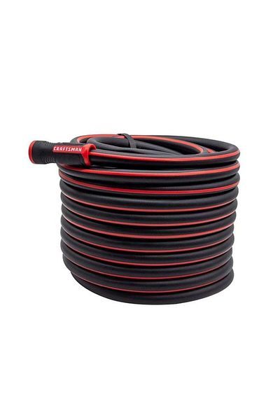 Generic CRAFTSMAN Heavy Duty Professional Grade Garden Hose Black and Red 50ft 7016234